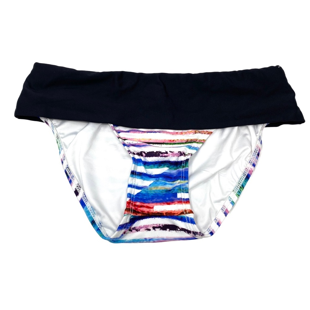 next by Athena Womens Swim Bikini Bottom ONLY in Striped Red White Blue …
